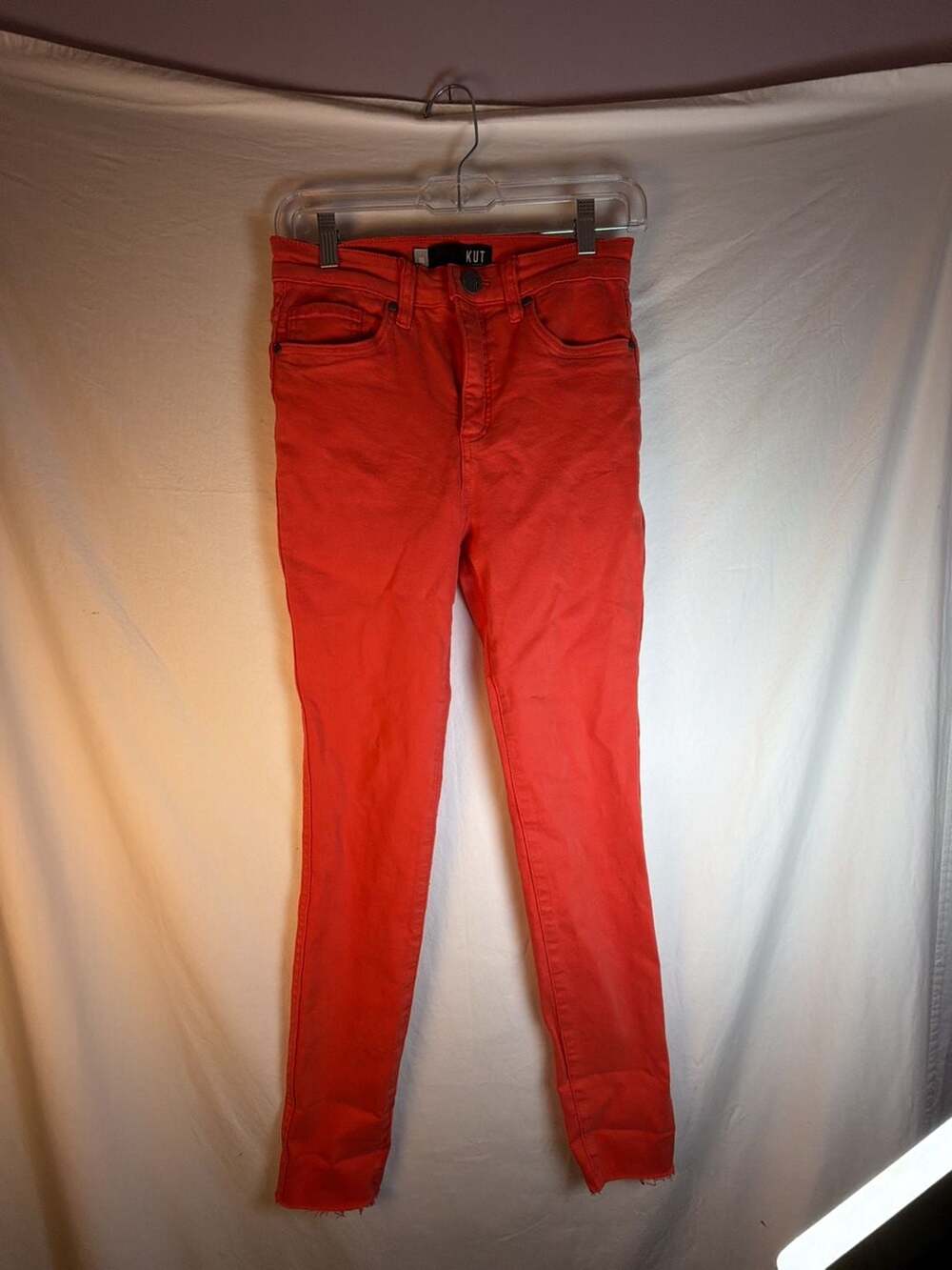 KUT from the Kloth Size 00 Coral Skinny Jeans